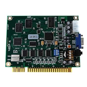 【中古】19イン1マルチケード PCBボードアーケード クラシックゲームボード VGA出力アーケードゲームボード 水平耐久性 ジャマアーケード用