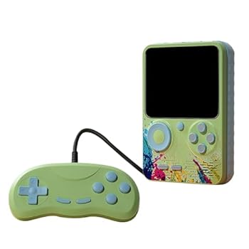 【中古】【未使用】クラシックゲーム1000mAhバッテリーポータブルゲームコンソールのテレビに接続する子供向けのゲームパッド