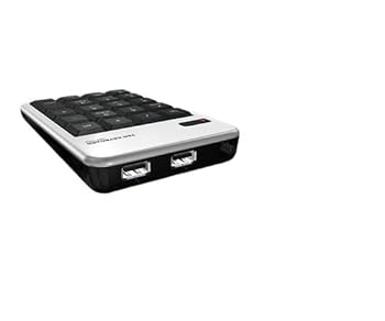 【中古】【未使用】エスコ(ESCO) ハブ付テンキーボード(ブラック) USB2.0/2ポート EA764AB-2BB