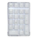 【中古】【未使用】テンキーパッド赤軸メカニカル テンキー 有線 ポータブル USB着脱式 テンキー ゲーミング 5000万回高耐久 白いバックライトモード付き iMac MacB