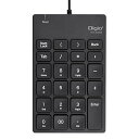 【中古】Digio2 テンキーボード 静音 有線 USB ブラック Z8429