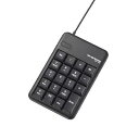 【中古】【未使用】(9個まとめ売り) エレコム 2ポートUSB2.0HUB付USBテンキーボード TK-TCM012BK(2)