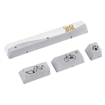 【中古】キーキャップ PBTキーキャップメカニカルキーボードキーキャップセット(6.25Uスペース+ ESC +入力+テンキー入力) (Color : Yellow)