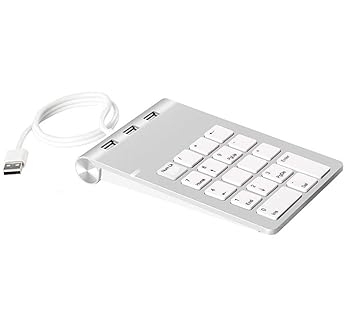【中古】コンピューター、ラップトップ、およびUSB標準ポートを備えたその他のデバイス用の3つの拡張USBポートを備えたUSBケーブルデジタルキーボード、M 【中古】コンピューター、ラップトップ、およびUSB標準ポートを備えたその他のデバイス用の3つの拡張USBポートを備えたUSBケーブルデジタルキーボード、M