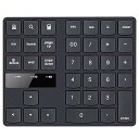 【中古】【未使用】ワイヤレス テンキーパッド 35キー テンキーボード 2.4Gワイヤレス接続 1500万回高耐久 人間工学設計 無線 数字キーボード 極薄型 USB充電式 広