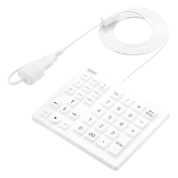 【中古】イーサプライ 防水防塵テンキー 有線 抗菌 消毒対応 シリコン 静音 Windows ホワイト EZ4-NT007 【中古】イーサプライ 防水防塵テンキー 有線 抗菌 消毒対応 シリコン 静音 Windows ホワイト EZ4-NT007