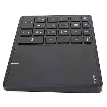 【中古】【未使用】ワイヤレステンキー、ABS素材22キータイプCポートタッチパッド付きテンキー10mコン..