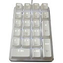 【中古】Bainiao ノートブックデスクトップPC用、ブルースイッチ付き、21キーホワイトバックライト付き、メカニカルテンキーテンキー(2)