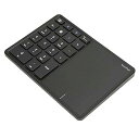 【中古】KOSDFOGE ワイヤレス テンキー 22キー 人間工学に基づいたデザイン 2.4G ポータブル ワイヤレス デュアルモード ABS 数字キーパッド ノートパソ