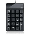 【中古】JPHTEK 有線ナンバーパッド、USBテンキーパッド 19キーナンバーキーパッド ノートパソコン PC ノートパソコン用 大きな文字プリント