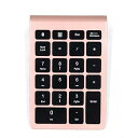 【中古】テンキー ワイヤレス Bluetoo テンキーパッド 500万回高耐久 ピンク