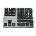 【中古】Bluetooth数字キーパッド 35キー スリム 充電式ワイヤレス数字パッド データ入力用 ポータブル ミニ外付けテンキーキーボード デスクトップ ノー