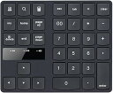 【中古】ワイヤレステンキー充電式キーパッド35-キーアルミニウムテンキーデュアルシステム充電式超サイレント外部テンキーラップトップデスクトップ、PC
