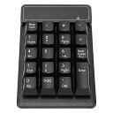 【中古】【未使用】ワイヤレス数字キーパッド、2.4G USB数字キーパッド、19キーのミニ低ノイズ数字キーボード、ラップトップPC用、会計金融銀行用(2)