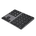 【中古】BT テンキーパッド、テンキーキーボード、34 キー、耐久性のある使用、システム Windows、IOS、3.7v、5.7x4.5x0.4 インチ、コンピュータラップト