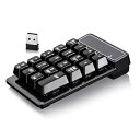 【中古】【未使用】テンキー2.4G ワイヤレステンキー 19キー 数字キーボード 無線 薄型 持ち運び便利 高耐久 デスクトップPCノートブック用 【K3】 (ワイヤレス2.4G