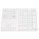 【中古】BT181Pro ワイヤレステンキー、34 キー財務会計数字キーボード、ラップトップ、デスクトップ、PC、ノートブック用の Bt テンキーパッド(銀)
