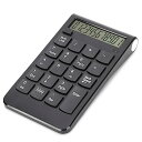 【中古】BROLEO ミニ電卓、USB 充電電卓、ポータブル数字キーボード、計算用デスクトップ (ブラック)