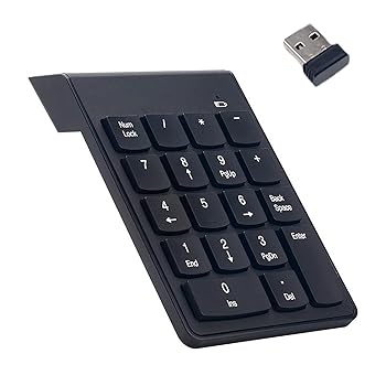 【中古】テンキー ワイヤレス 無線 テンキー テンキー 2.4G 自己完結型レシーバー 軽量化設計 会計、銀行、証券に最適 デスクトップ、ノートパソコンに対応 1