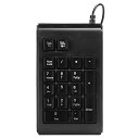 【中古】【未使用】テンキー 有線数字キーボード 呼吸 滑り止め 肌にやさしい感触 耐摩耗 オフィス 学習 作業 会計 (黒)