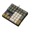 【中古】【未使用】ワイヤーテンキー 33 キーコード付き USB テンキー外部テンキーポータブルミニテンキー PC ラップトップノートブック用 33 キーメカニカルキーボ