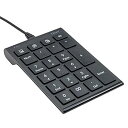 【中古】USB有線テンキー/ブラック