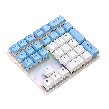 【中古】33 キーワイヤーメカニカルテンキーパッドマルチカラーライト付き金融ビジネスラップトップテンキーボードゲームキーボードメカニカルテンキーパ(2)