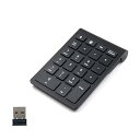 【中古】【未使用】テンキー ワイヤレス 22キー ナンバーパッド USB 2.4 GHz ワイヤレス 数字キーパッド キーボード 1000万回高耐久 持ち運び USBレシーバー付き ラ