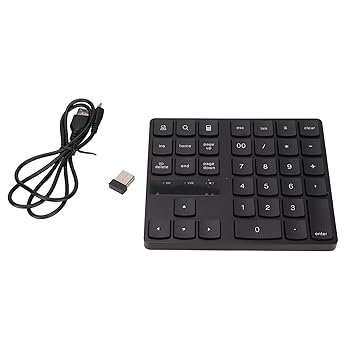 【中古】【未使用】ノートパソコン用ワイヤレスナンバーパッド、35キーワイヤレステンキーパッド2.4Gワイヤレス人間工学に基づいたデザインサイレント急速リバウン