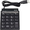 【中古】【BR】BUFFALO バッファロー スリムテンキーボード Tabキー付き ブラック BSTK11BK