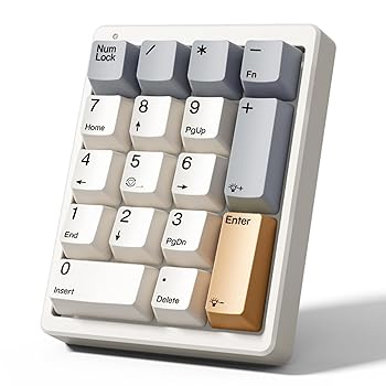 【中古】【未使用】テンキー メカニカルキーボード 17キー テンキーボード テンキー メカニカル テンキー 有線 テンキー Type C バックライト有線接続 省力 ノート