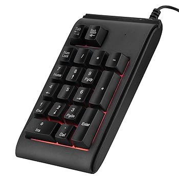 【中古】【未使用】USBテンキー テンキーポータブル外部19キー3カラーライトミニノートパソコン用 ポータブル ミニサイズと軽量により 機械的なタッチ感