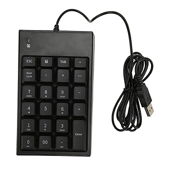 【中古】MC 061 USB有線テンキー 23キー5 9フィートミニキーボード ESCキー タブキー マルチメディアキー付き 電卓 ノートブックビジネスホームバンキン