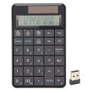 【中古】ワイヤレステンキー 2 in 1ワイヤレステンキー2 4Gデジタルディスプレイ数字キーボード 会計電卓付き 学校 ホームオフィスビジネス用(2)