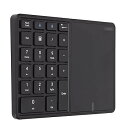 【中古】【未使用】ワイヤレス トラックパッド Bluetooth 数字パッド Usb テンキーパッド 26 キー ポータブル ミニ 財務会計 充電式パッド 軽量で 非常に便利