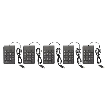 【中古】テンキー 静かなタイピング有線テンキー18キーオフィスで広く使用されています 5ピース 手首への圧力を軽減…