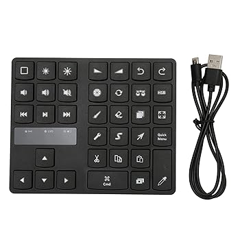 【中古】Buetooth キーパッド 用 ワイヤレス ショートカット ドローイング キーボード タイプ C 充電 35 キーロング スタンバイ OS X グラフィック タブ 【中古】Buetooth キーパッド 用 ワイヤレス ショートカット ドローイング キーボード タイプ C 充電 35 キーロング スタンバイ OS X グラフィック タブ