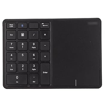 【中古】【未使用】ワイヤレステンキー タッチパッド付き2 4Gデュアルモードラップトップキーパッド22キータイプCラップトップPC用ナンバーパッドワイヤレスポータ