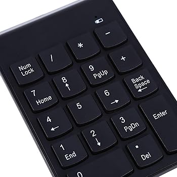 【中古】【未使用】ナンバーパッドワイヤレス 18キー2 4GワイヤレステンキーUSB数値キーパッドポータブルテンキーPCワイヤレス用ラップトップデスクトップ用ノート