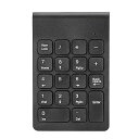 【中古】ワイヤレステンキー USBレシーバー付き2 4GHzポータブルテンキー ラップトップ 人間工学に基づいた軽量外部テンキー PC デスクトップ用のミニPC