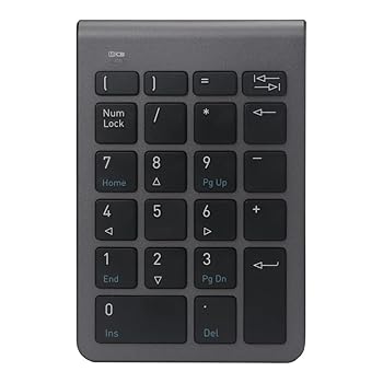 【中古】テンキー Bluetooth ワイヤレステンキー 無線 テンキー ブルートゥース 多機種対応 Tabキー付き 超薄型 Win/iOS/Linux 対応 持ち運び便利 スペー