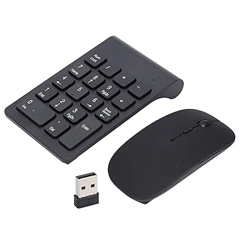 【中古】Yunir BT キーボードとマウス 2.4G 18キー ナンバーパッド ポータブル サイレント 財務会計 テンキー キーボード拡張 マウス付き ノートパソコン