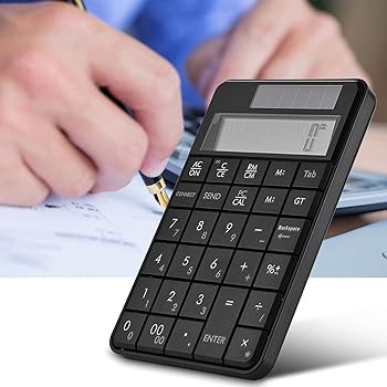 【中古】MOUMOUTEN ミニ 2.4G USB 2in1 テンキー電卓 - テンキーキーボード テンキーボード ミニ 29 キーテンキーキーボード