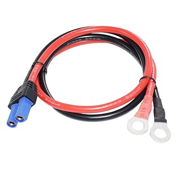 【中古】【未使用】ec5 ケーブル 8mm丸端子 10awg 純銅 カージャンプスタート/カーバッテリー接続用 実用 (A)