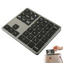 【中古】ハンドヘルドワイヤレスキーボード、ワイヤレステンキー,35 キー ワイヤレス キーボード - 静かにワイヤレスメカニカルキーボード、ラップトップ(2)