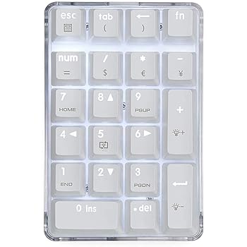 【中古】機械式テンキー ブラウンスイッチ有線ゲーミングキーパッド クリスタルケース ホワイトバックライト付き21キーミニテンキーキーパッド 【中古】機械式テンキー ブラウンスイッチ有線ゲーミングキーパッド クリスタルケース ホワイトバックライト付き21キーミニテンキーキーパッド