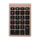 【中古】【未使用】テンキー、22 キーテンキーポータブルミニキーボード、ラップトップ、デスクトップ PC ノートブック用 (ローズゴールド)(2)