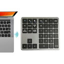【中古】【未使用】ワイヤレステンキー、小さい数字キーボード 35 キーテンキーワイヤレス デュアルモードテンキーサイレント携帯電話とコンピュータ互換- コンパク