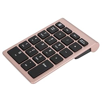 DELL - 【中古】ラップトップ用テンキー、テンキーUSB ワイヤレスRF304 22キーテンキーパッドラップトップ用テンキーレシーバー付きミニキーボード (ローズゴー