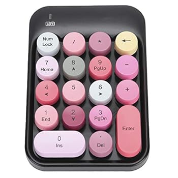 【中古】【未使用】AK18 テンキーボード、便利で耐久性のあるキーボード、2.4Ghz 安定した低消費電力 18 (ピンク) (ブラック) 【中古】【未使用】AK18 テンキーボード、便利で耐久性のあるキーボード、2.4Ghz 安定した低消費電力 18 (ピンク) (ブラック)
